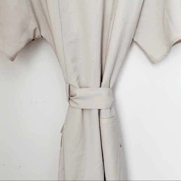 Envelope 1976 Casablanca Jumpsuit Romper Beige Tan Wool Net-A-Porter 38 6 8 S M - Picture 6 of 14